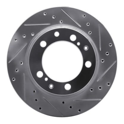 R1 Concepts R1 87-97 Porsche 944 Turbo Rear Right Drilled & Slotted Silver Brake Rotor