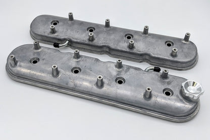 Granatelli Motor Sports Granatelli 96-22 GM LS Standard Valve Cover w/Angled Coil Mount - Cast Finish (Pair)