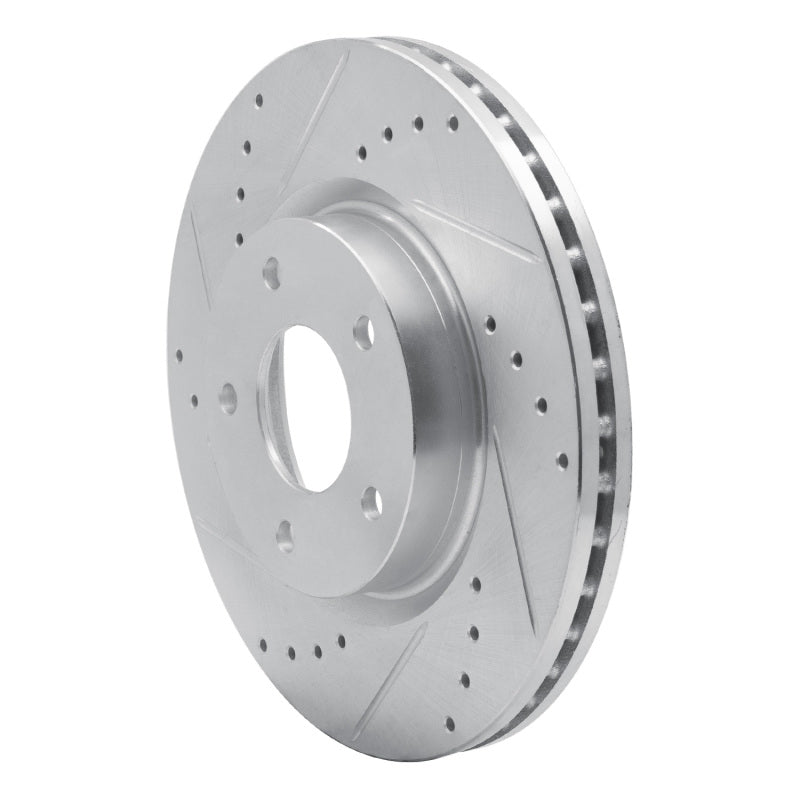 R1 Concepts R1 13-25 Nissan ALTIMA Front Left Drilled & Slotted Silver Brake Rotor