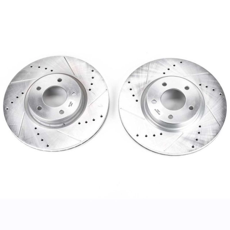 PowerStop Power Stop 07-13 Mazda 3 Front Evolution Drilled & Slotted Rotors - Pair