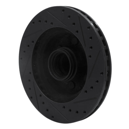 R1 Concepts R1 91-96 Dodge Dakota RWD Front Left Drilled & Slotted Black Brake Rotor