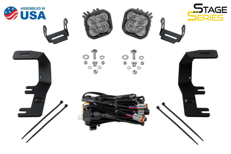 Diode Dynamics 14-19 Silverado/Sierra SS3 LED Ditch Light Kit - Yellow Pro Combo