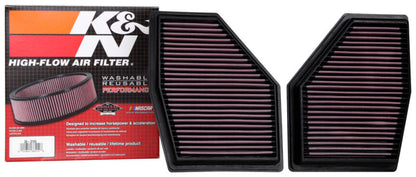 K&N Engineering K&N 2020 BMW M550i 4.4L V8 Replacement Air Filter (2 Per Box)