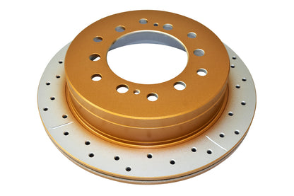 DBA 10-23 Lexus GX460 Rear Street Series Drilled & Slotted Rotor w/Gold Hat