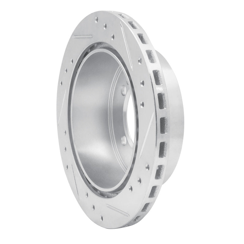 R1 Concepts R1 91-99 Dodge STEALTH Rear Left Drilled & Slotted Silver Brake Rotor