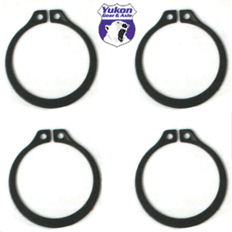 Yukon Gear & Axle Yukon Gear (4) Full Circle Snap Rings / Fit 297X U-Joint w/ Aftermarket Axle