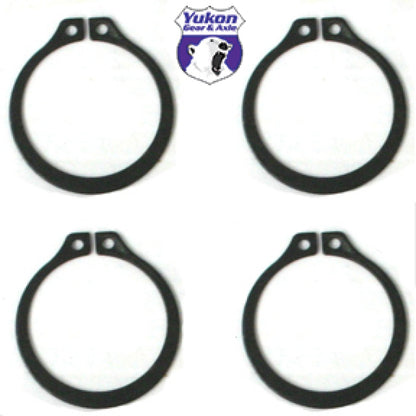 Yukon Gear & Axle Yukon Gear (4) Full Circle Snap Rings / Fit 297X U-Joint w/ Aftermarket Axle