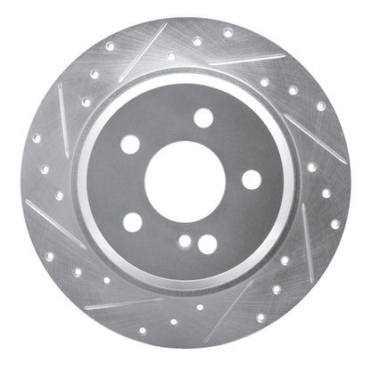 R1 Concepts R1 03-16 Mercedes-Benz E200 (Latin America) Rear Left Drilled & Slotted Silver Brake Rotor