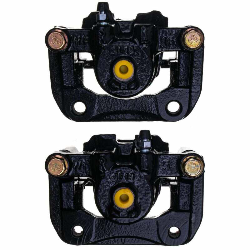 PowerStop Power Stop 01-03 Acura CL Rear Black Caliper - Pair w/Bracket