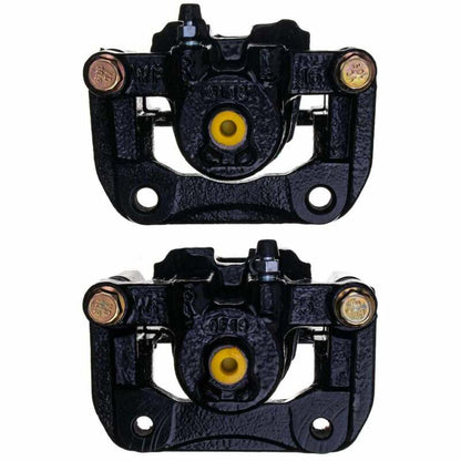 PowerStop Power Stop 01-03 Acura CL Rear Black Caliper - Pair w/Bracket