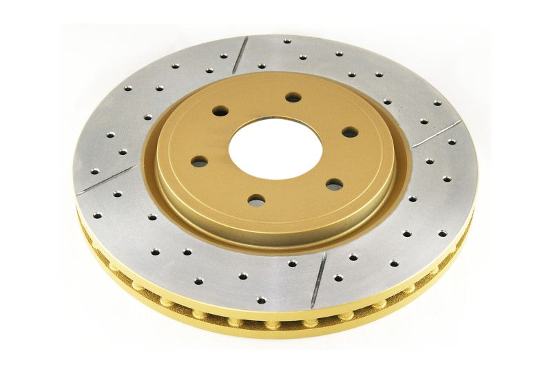 DBA 04-12 Nissan Pathfinder 4.0L Front Drilled & Slotted Street Series Rotor