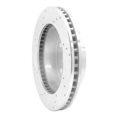 R1 Concepts R1 00-01 Dodge Ram 1500 Pickup Front Right Drilled & Slotted Silver Brake Rotor