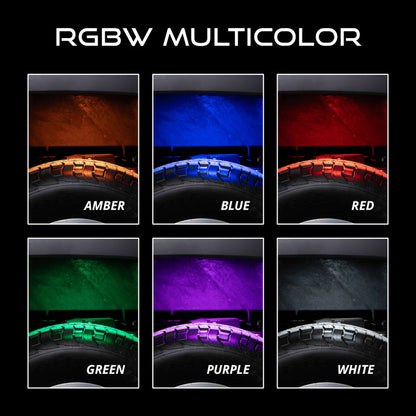 Diode Dynamics Stage Series SXS Rock Light Installer Kit - RGBW M8 w/Controller (8-pack)