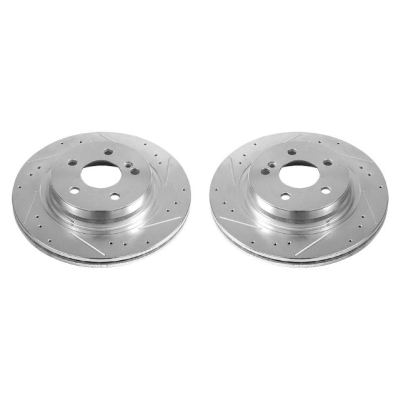 PowerStop Power Stop 12-16 Mercedes-Benz C250 Rear Evolution Drilled & Slotted Rotors - Pair