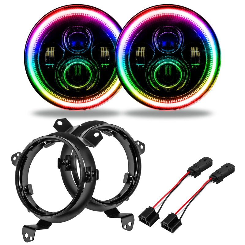 ORACLE Lighting Oracle Jeep Wrangler JL/JT 7in. High Powered LED Headlights (Pair) - w/o Controller