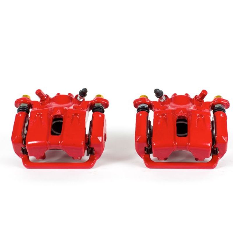 PowerStop Power Stop 09-14 Acura TL Rear Red Calipers w/Brackets - Pair