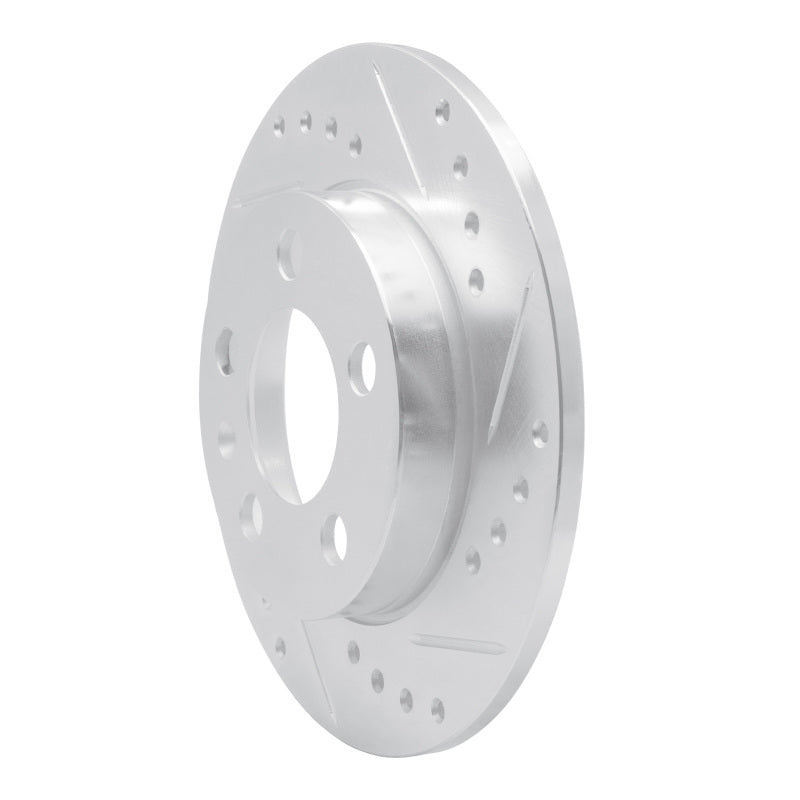 R1 Concepts R1 01-06 Audi TT Quattro Rear Right Drilled & Slotted Silver Brake Rotor