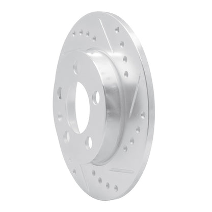 R1 Concepts R1 01-06 Audi TT Quattro Rear Right Drilled & Slotted Silver Brake Rotor