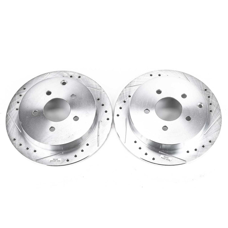 PowerStop Power Stop 02-07 Buick Rendezvous Rear Evolution Drilled & Slotted Rotors - Pair