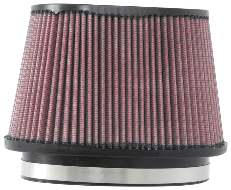 K&N Engineering K&N Universal Rubber Filter 6.25in x 4in Oval FLG / 7.375in x 5.5in Base / 6.25in x 4in Top / 5in H