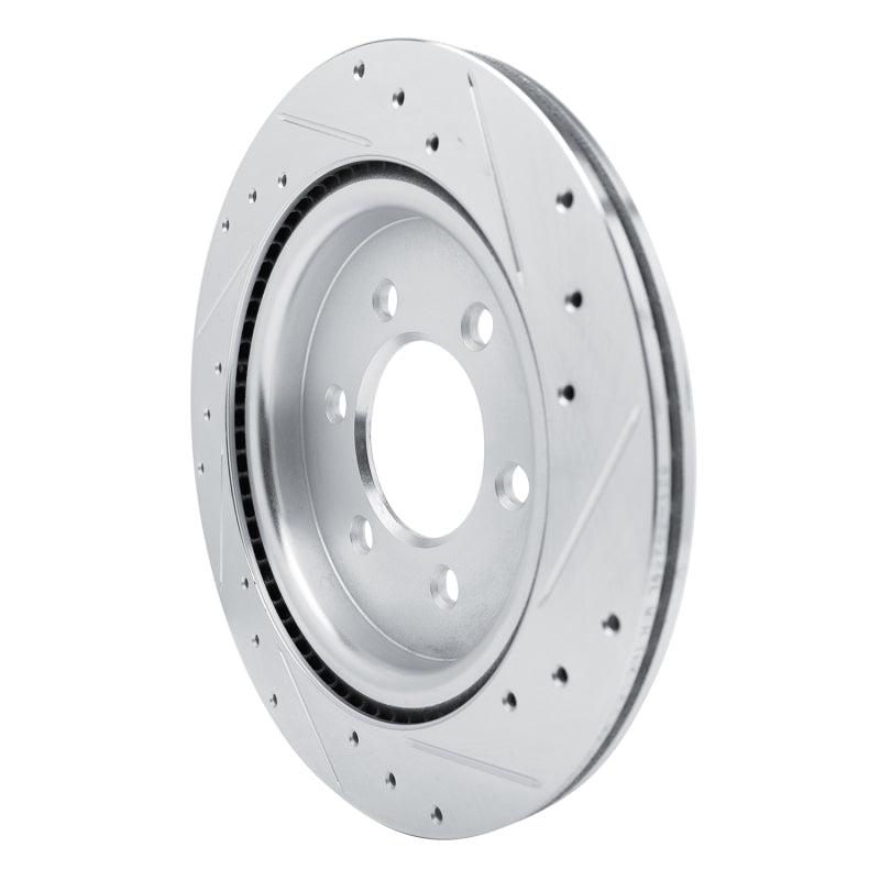 R1 Concepts R1 21-25 Ford BRONCO Rear Left Drilled & Slotted Silver Brake Rotor