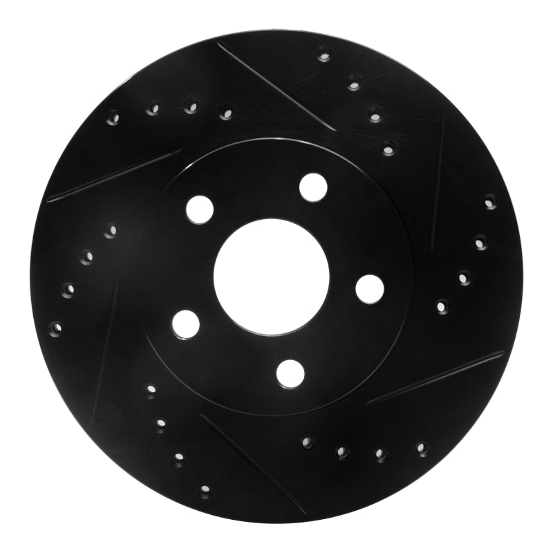 R1 Concepts R1 90-05 Buick Skylark Front Right Drilled & Slotted Black Brake Rotor