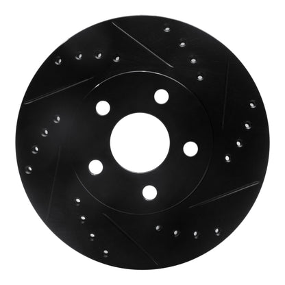 R1 Concepts R1 90-05 Buick Skylark Front Right Drilled & Slotted Black Brake Rotor