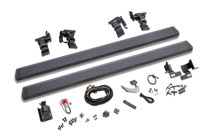 Go Rhino RealTruck 20-24 Jeep Gladiator CC 4dr VoltStep Electric Running Board Kit - Bedliner Coating