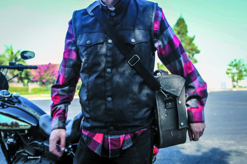 Burly Brand Voyager Saddlebag Each - Dark Oak