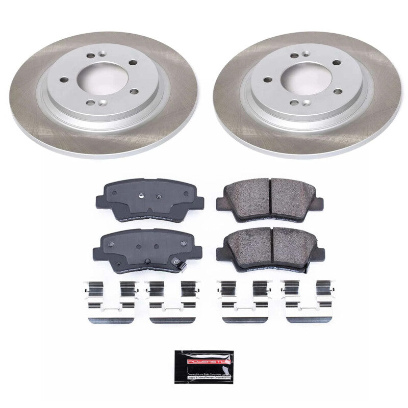PowerStop Power Stop 15-16 Kia Soul EV Rear Semi-Coated Rotor Kit
