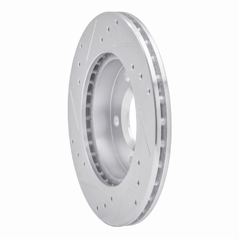 R1 Concepts R1 90-90 Pontiac 6000 Rear Right Drilled & Slotted Silver Brake Rotor