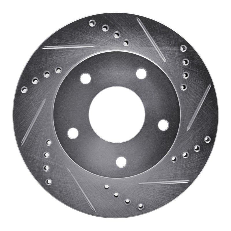 R1 Concepts R1 1979-1998 Buick Riviera Front/Rear Right Drilled & Slotted Silver Brake Rotor