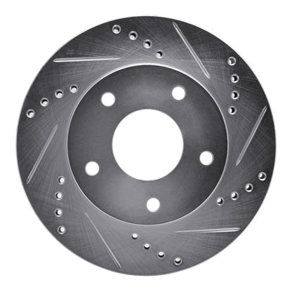 R1 Concepts R1 1979-1998 Buick Riviera Front/Rear Right Drilled & Slotted Silver Brake Rotor
