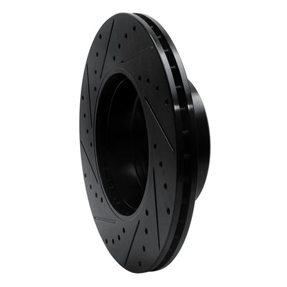 R1 Concepts R1 96-03 BMW 525I (USA/Canada) Front Right Drilled & Slotted Black Brake Rotor