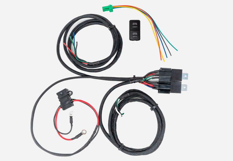 Cali Raised LED Cali Raised Wiring Harness For Dual Function Light Bar - Short Switch