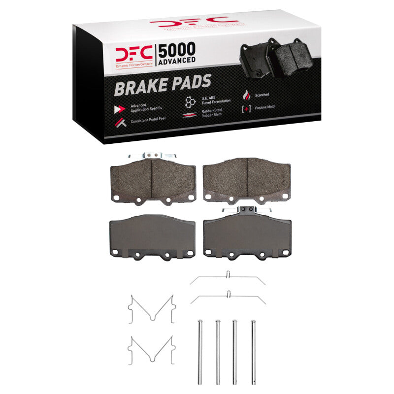 DFC 88-95 Toyota 4Runner Front 5000 Advanced Ceramic Brake Pads and Hardware Kit