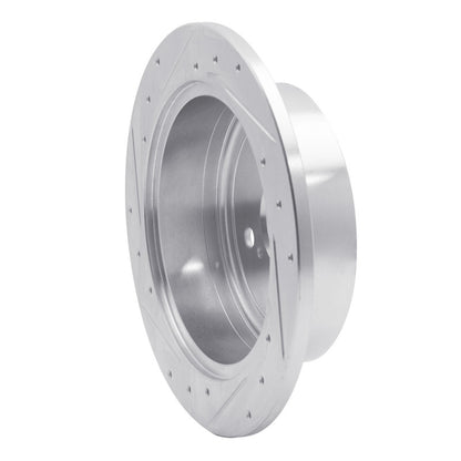 R1 Concepts R1 04-10 Toyota SIENNA Rear Right Drilled & Slotted Silver Brake Rotor