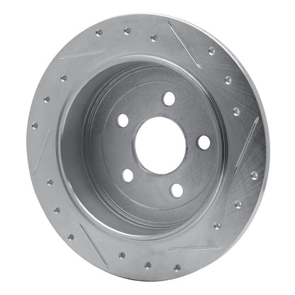 R1 Concepts R1 95-03 Ford Windstar Rear Left Drilled & Slotted Silver Brake Rotor