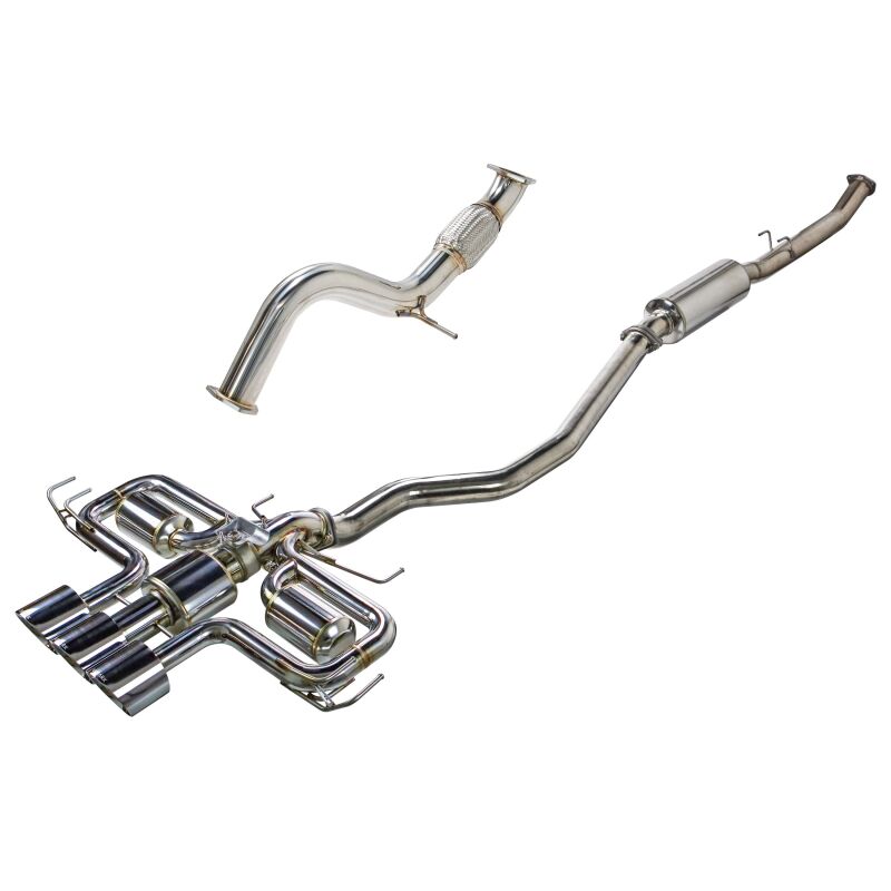 Remark 2023+ Honda Civic Type-R (FL5) Triple Tip Cat-Back Exhaust w/ Triple Tip & Front Pipe