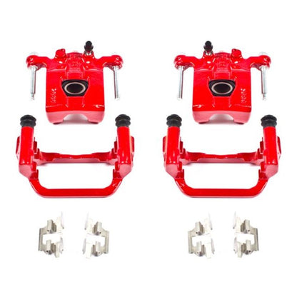 PowerStop Power Stop 07-12 Nissan Altima Rear Red Calipers w/Brackets - Pair