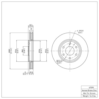 DFC 05-21 Nissan Frontier Front Brake Rotor