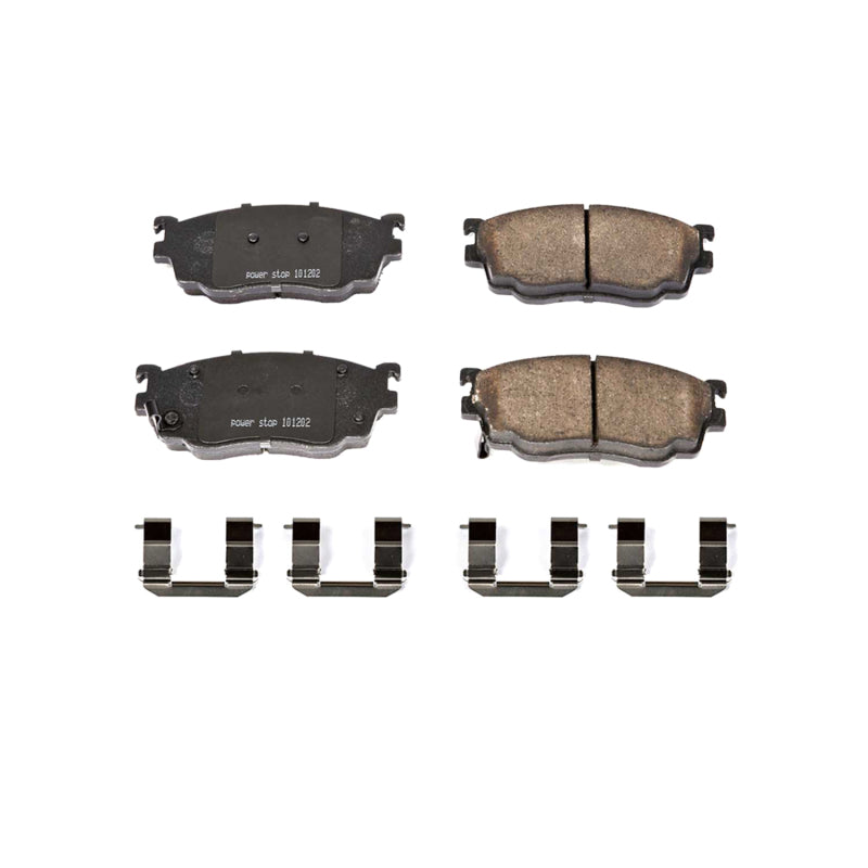 PowerStop Power Stop 98-02 Mazda 626 Front Z17 Evolution Ceramic Brake Pads w/Hardware