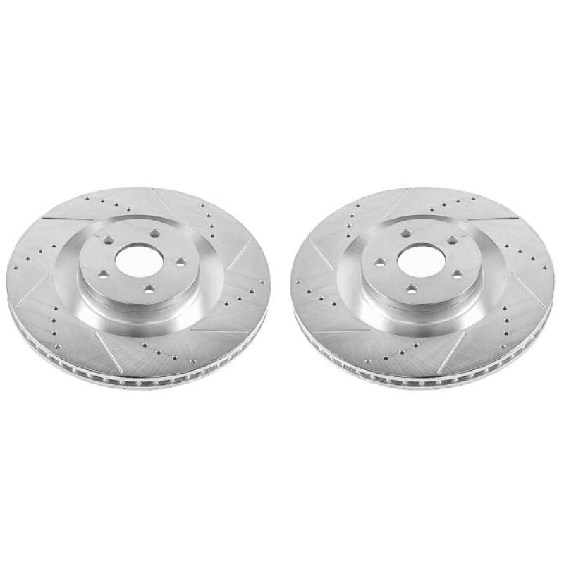 PowerStop Power Stop 16-18 Ford Focus Front Evolution Drilled & Slotted Rotors - Pair