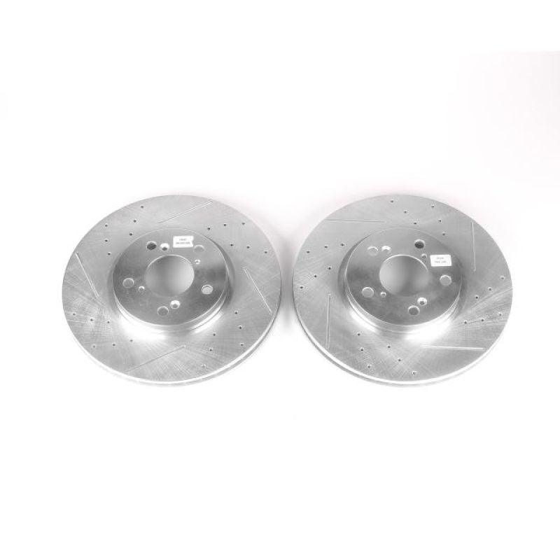 PowerStop Power Stop 06-14 Honda Ridgeline Front Evolution Drilled & Slotted Rotors - Pair