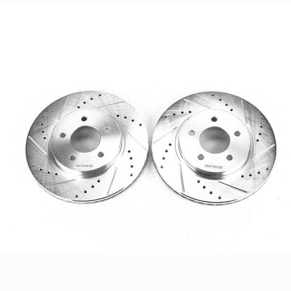 PowerStop Power Stop 05-12 Ford Escape Front Evolution Drilled & Slotted Rotors - Pair