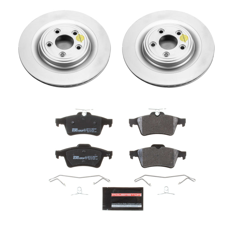PowerStop Power Stop 06-08 Jaguar S-Type Rear Euro-Stop Brake Kit