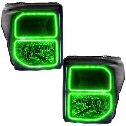 ORACLE Lighting Oracle 11-16 Ford F250/350 LED HL - Black - ColorSHIFT w/ BC1 Controller