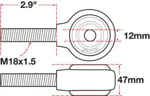 SPC Performance xAxis Rod End Ball Joint