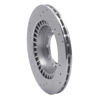 R1 Concepts R1 83-89 Chrysler Conquest Rear Right Drilled & Slotted Silver Brake Rotor