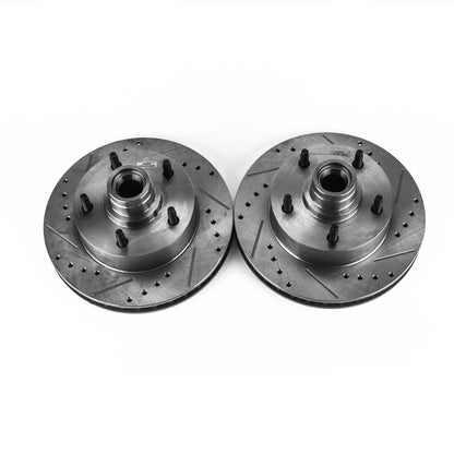 PowerStop Power Stop 86-93 Ford E-150 Front Evolution Drilled & Slotted Rotors - Pair